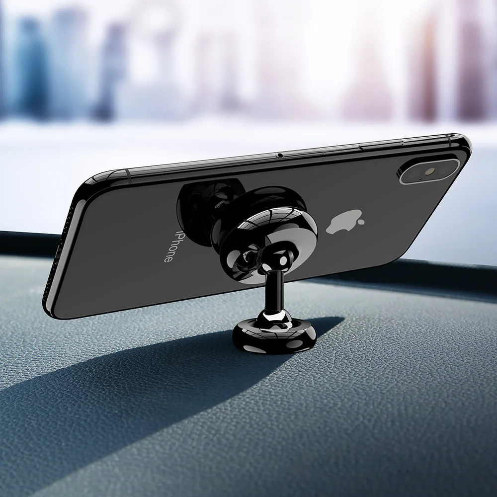 Магнитный автомобильный держатель для телефона в автомобиле 360 Вращение держатель на приборную панель крепление Автомобильный сильный магнит для iPhone Xiaomi Универсальный