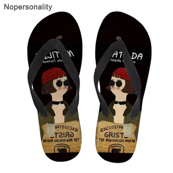 

Nopersonality Cartoon Princess Girl Flip Flop for Women Artist Summer Beach Slippers Custom Ladies Home Flipflops