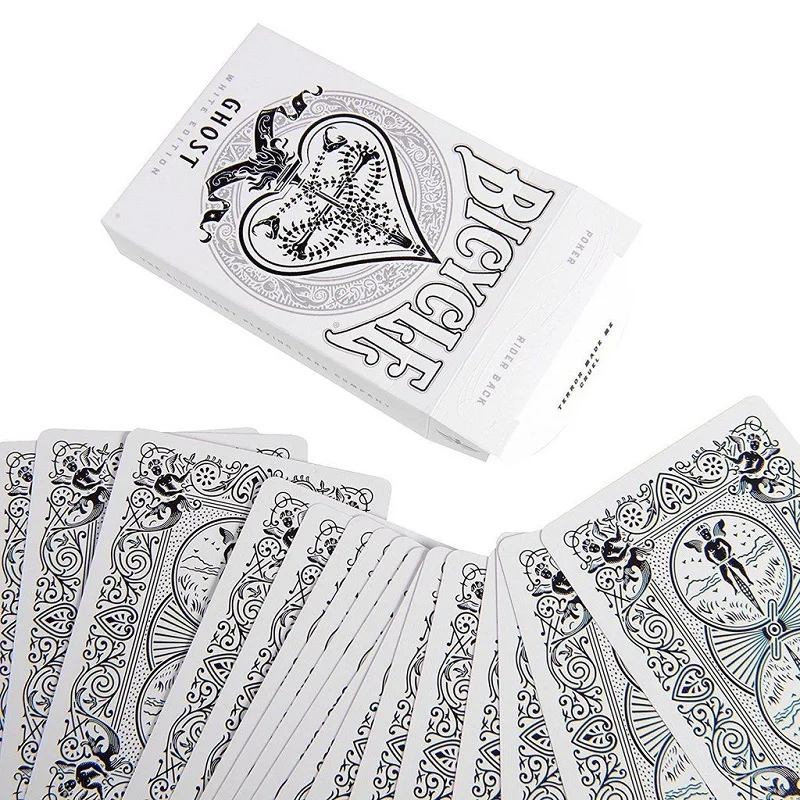 Велосипед привидение белое наследие издание Ellusionist игральные карты размер