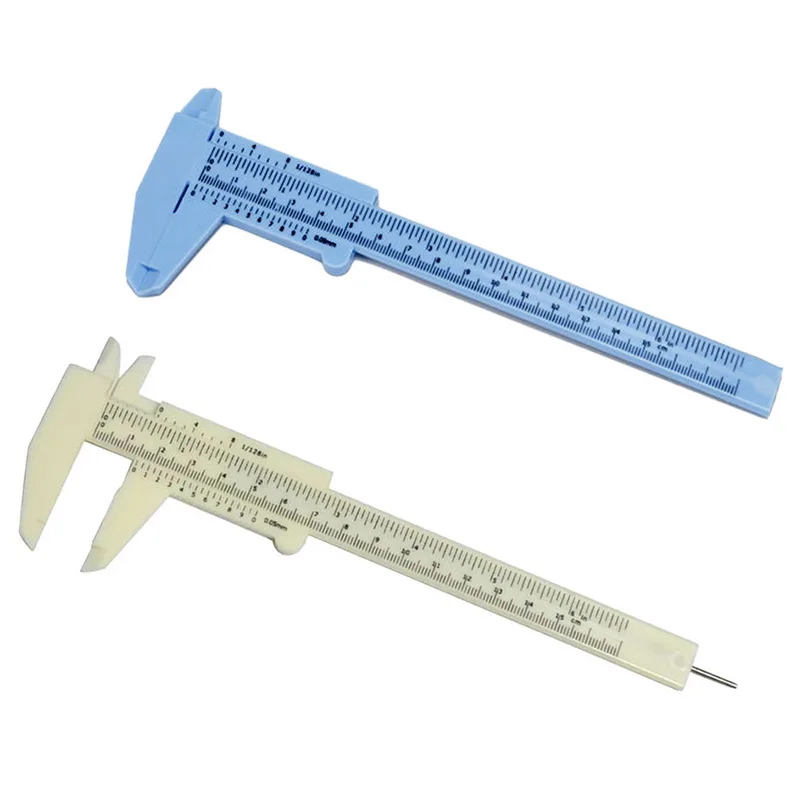 

0-80mm/150mm 0.5mm Vernier Caliper Double Scale Plastic Vernier Caliper Measuring Student Mini Tool Ruler DIY Model Making