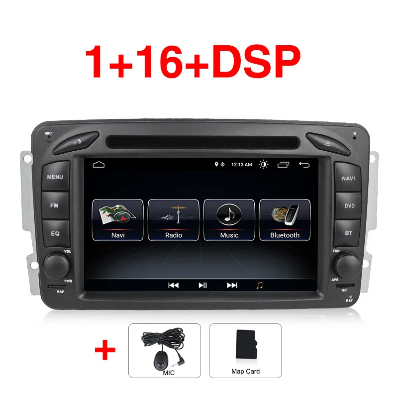 Android 8,0 четырехъядерный автомобильный dvd-плеер радио для Mercedes Benz W209 W203 W168 M ML W163 W463 Viano W639 Vito Vaneo gps Navi wifi - Цвет: Car dvd
