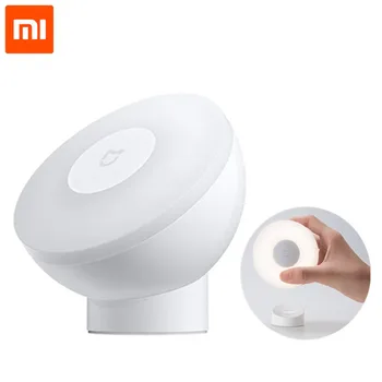 

Xiaomi Mijia Led Induction Night Light 2 360 Rotating Adjustable Brightness Infrared Smart Motion Sensor With Magnetic Base