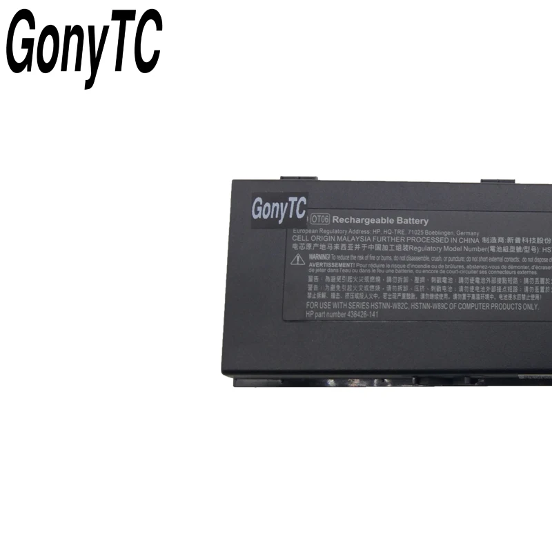 GONYTC OT06 11,1 В 44wh ноутбук Батарея для hp EliteBook 2710P 2730 2740P 2760 OT06 HSTNN-CB45 HSTNN-XB4X HSTNN-OB45 OT06XL