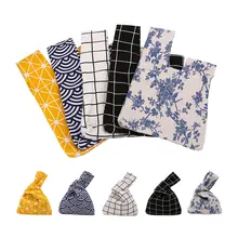 1 шт., женские сумки, сумки, сумки в винтажном стиле, Холщовая Сумка для женщин, модная сумка на запястье с узлом, сумка для ключей, сумка для телефона, подарки для друзей, сумка для покупок