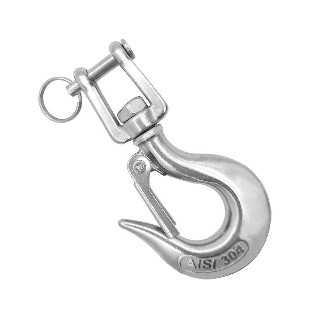 Stainless Steel 304 Spring Gate Snap Hook Clip Marine Grade Lobster Claw