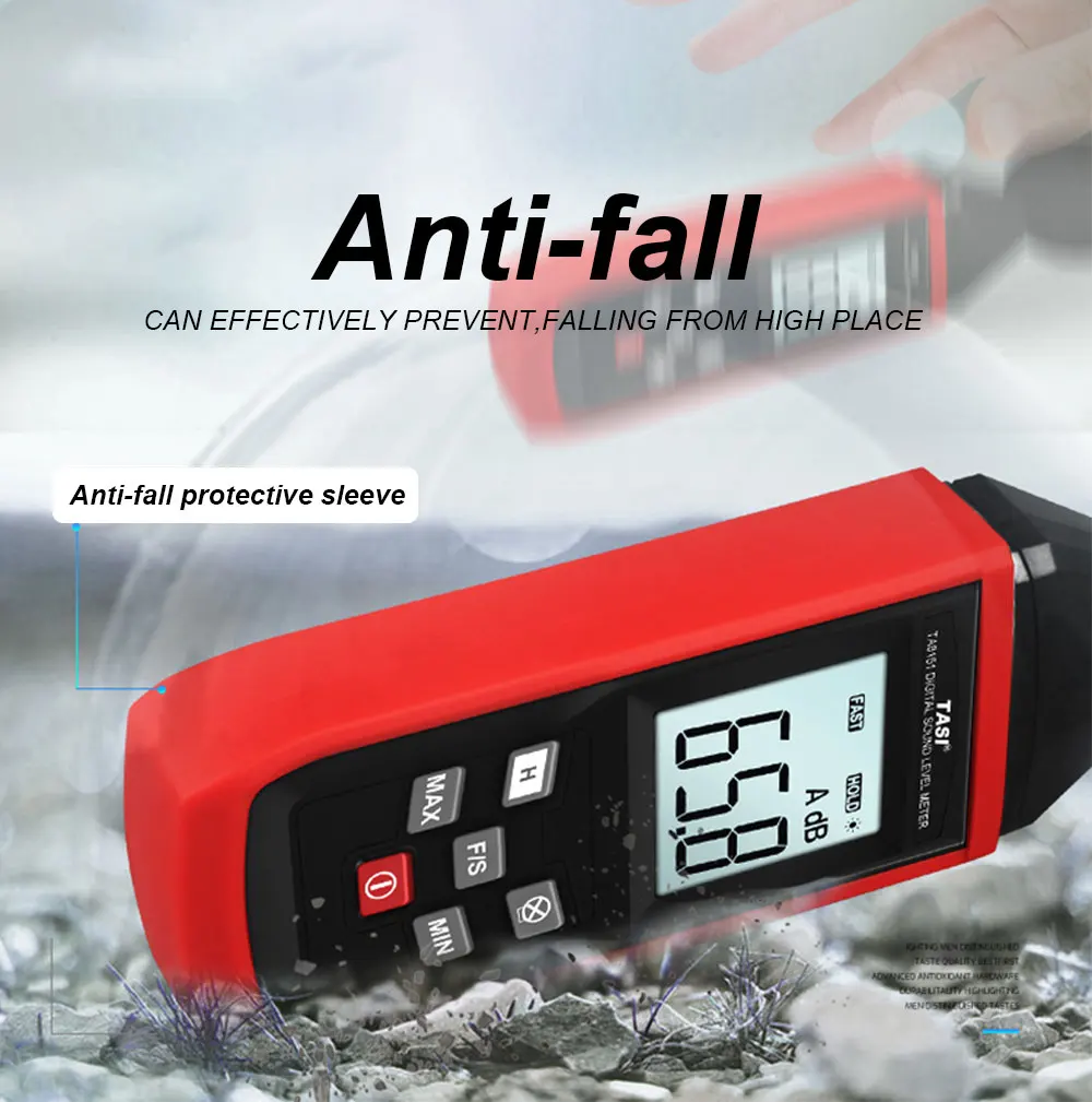 TASI 30~130dB Noise Measuring db Meter Mini Audio Sound Level Meter Decibel Monitor