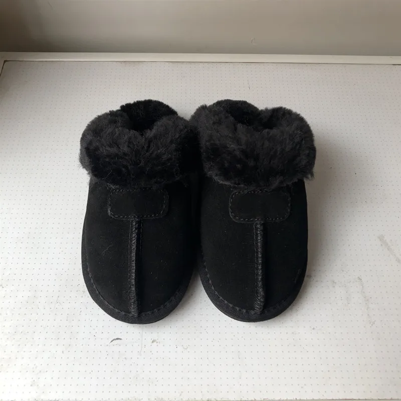 Baratos Zapatillas de invierno Envío Gratis para niños, niñas, 100% de cuero, estilo australiano, zapatillas de Interior de marca IVG para niños EU21 ~ 34
