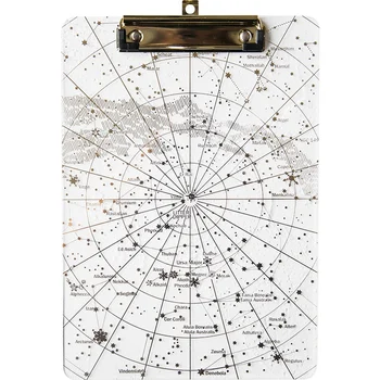 

Transparent Starry Sky A4 Document File Folder Clip Board Student Stationery Plastic Writing Hard Board School Supplies