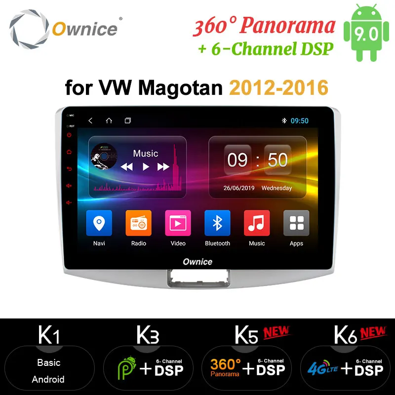 Cheap Ownice  DSP Carplay 360 camera 8 Core 10.1" Android 9.0 Car Radio player DVD GPS OBD BT For Volkswagen CC Magotan 2012-2017 2G 0