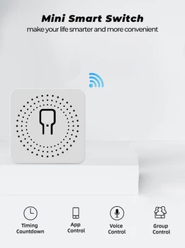 

Wifi Smart Switch Timer Wireless 16A MINI Switches Smart Electronics Home Automation Compatible With Tuya Alexa Google Home