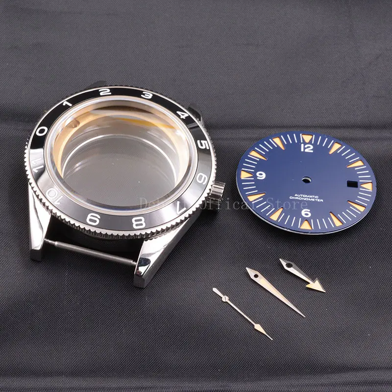 41 мм керамический ободок Men's316 SS чехол для часов Miyota 8205/8215, ETA 2836, DG2813/3804 водонепроницаемые механические наручные часы