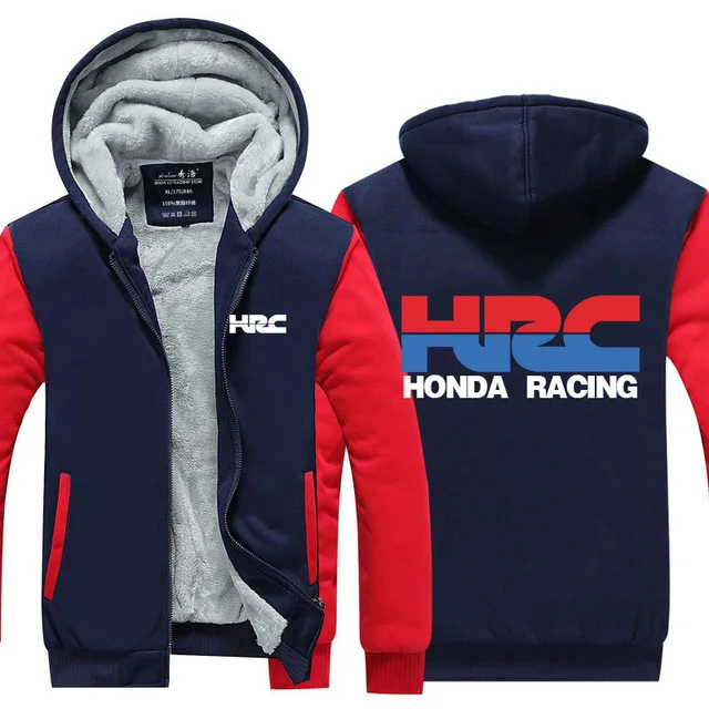 

New men Hoodies Plus Velvet Thicken HRC coat Hoodie zipper Tops Winter car fans Sweatshirts g