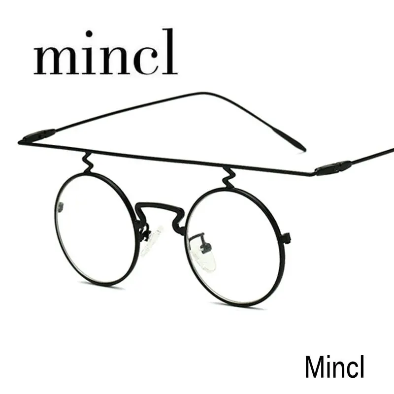 MINCL/17 г ультралегкий, Для женщин круглая металлическая оправа для очков в стиле ретро, панк-Для мужчин оптические очки модные солнцезащитные очки для чтения рамки NX