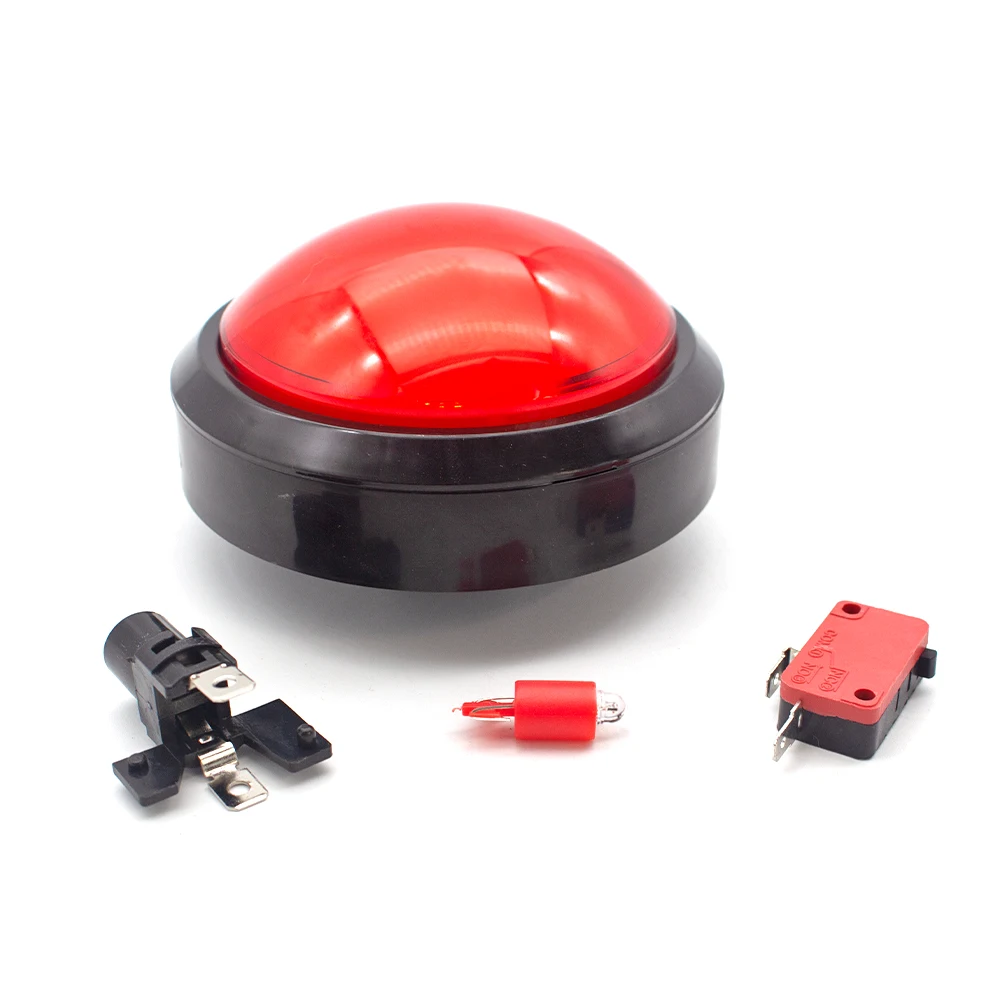 100mm Dome Shape Illuminated Button With Microswitch For Arcade MAME JAMMA Games 