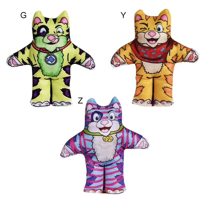 Интерактивная игрушка для кошек, подарки, мягкая кукла на полотне С Кошачьей Мятой, долговечная игрушка для жевательной кошки, мягкая подушка, кукла, играющая игрушка для домашних животных