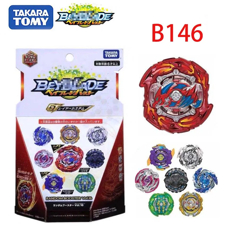 Takara Tomy Beyblade Burst GT-B150 взрывоопасных гироскопом 4 в 1 комплект из гирокомпас бейблэйд b153 b154 b149 b148 b145 b144 b142 b139 b89 - Цвет: b146 random 1pcs