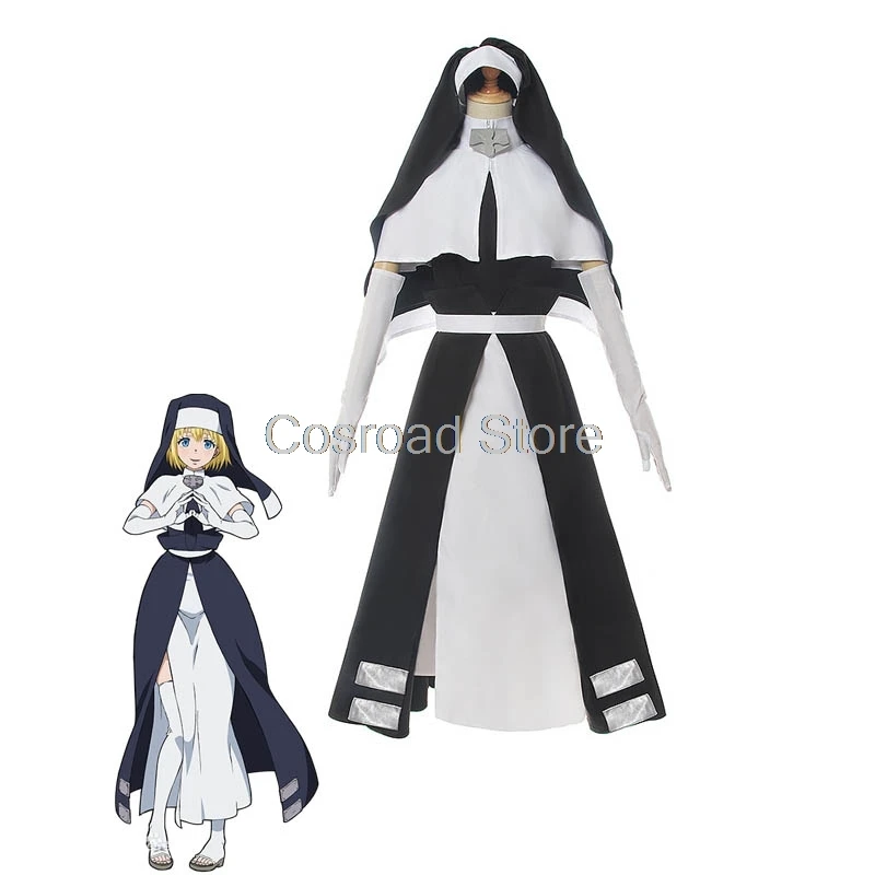 Cosroad аниме Enen no Shouboutai Fire Force Iris Косплей Костюм Ирис Ангел монашеская униформа +