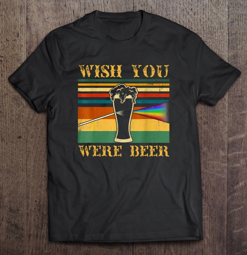 Wish You was Beer Floyd Винтажная Версия 2 футболки