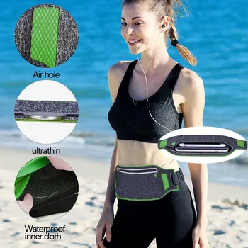 

Waterproof Running Waist Bag Canvas Sports Jogging Portable Outdoor Phone Holder Belt Bag Women Men Fitness Sport Accessories#4
