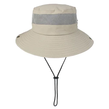 

Unisex Canvas Fisherman Hats Bucket Hat Men Dad Cap Flanging Outdoor Fishing Hat with Summer Large Eaves Breathable Soft Caps