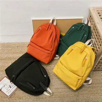 

Backpack Female Travel-Bag Women Knapsack Classic Trendy Genuine- Ladies Shoulder-Bag