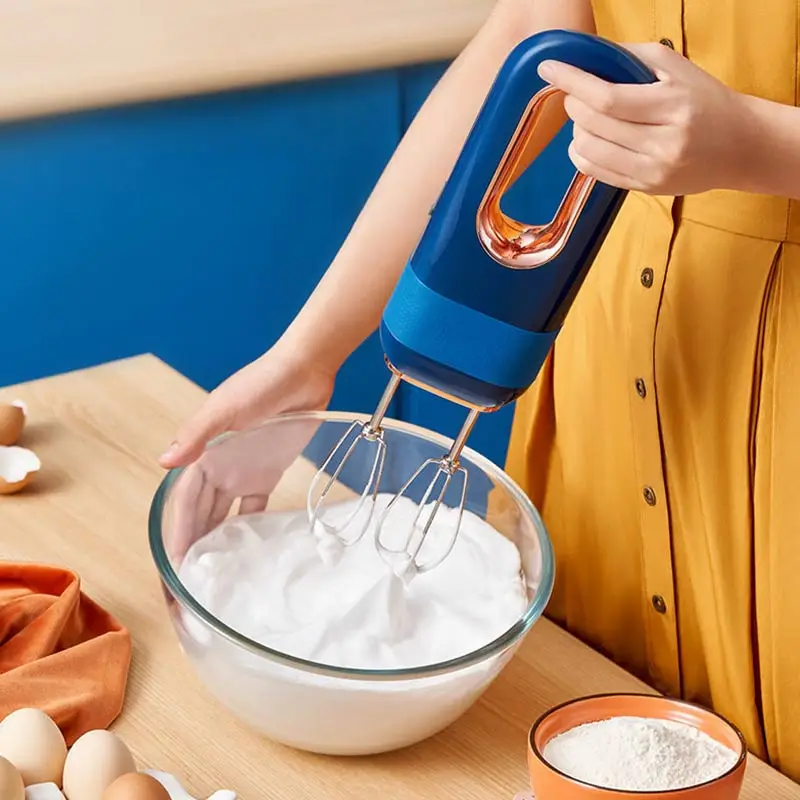 Electric Cordless Whisk With Dough Hooks Household Baking Small Egg