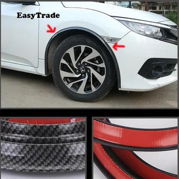 

6M 4PCS Car Fender Flare Extension Wheel Eyebrow Protector Lip Scratch Proof Rubber For Toyota CHR C-HR Accessories 2019 2018