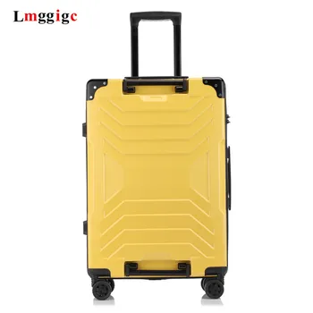 

Aluminum frame travel Suitcaes trolley case PC+ABS Rolling Luggage wheel bag fashion high quality box for men and women