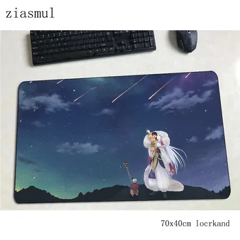 

inuyasha mousepad 700x400x3mm gaming mouse pad big gamer mat best game computer desk padmouse keyboard Adorable play mats