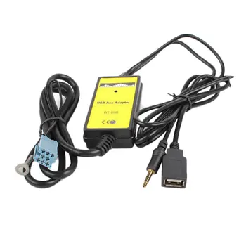 

2018 Top Quality Car CD MP3 USB Interface Adapter AUX In Input for A2 A4 A6 S6 A8 TT S4 S8 With Mini ISO 8P Blue Connector
