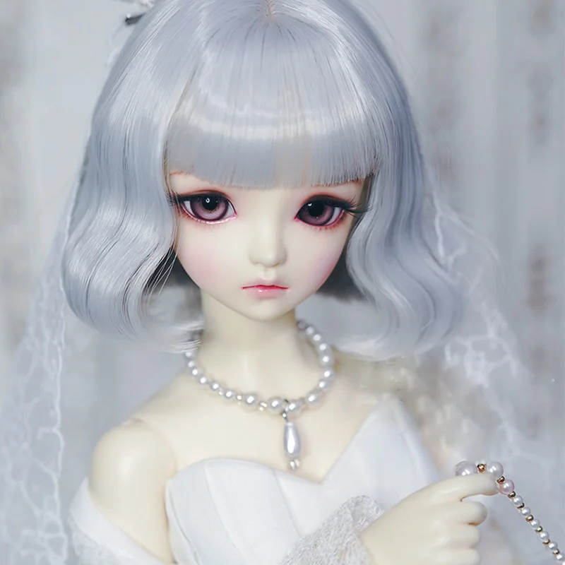 Новый модный стиль 1/3 1/4 1/6 Bjd парик высокая температура короткий волнистый SD для BJD