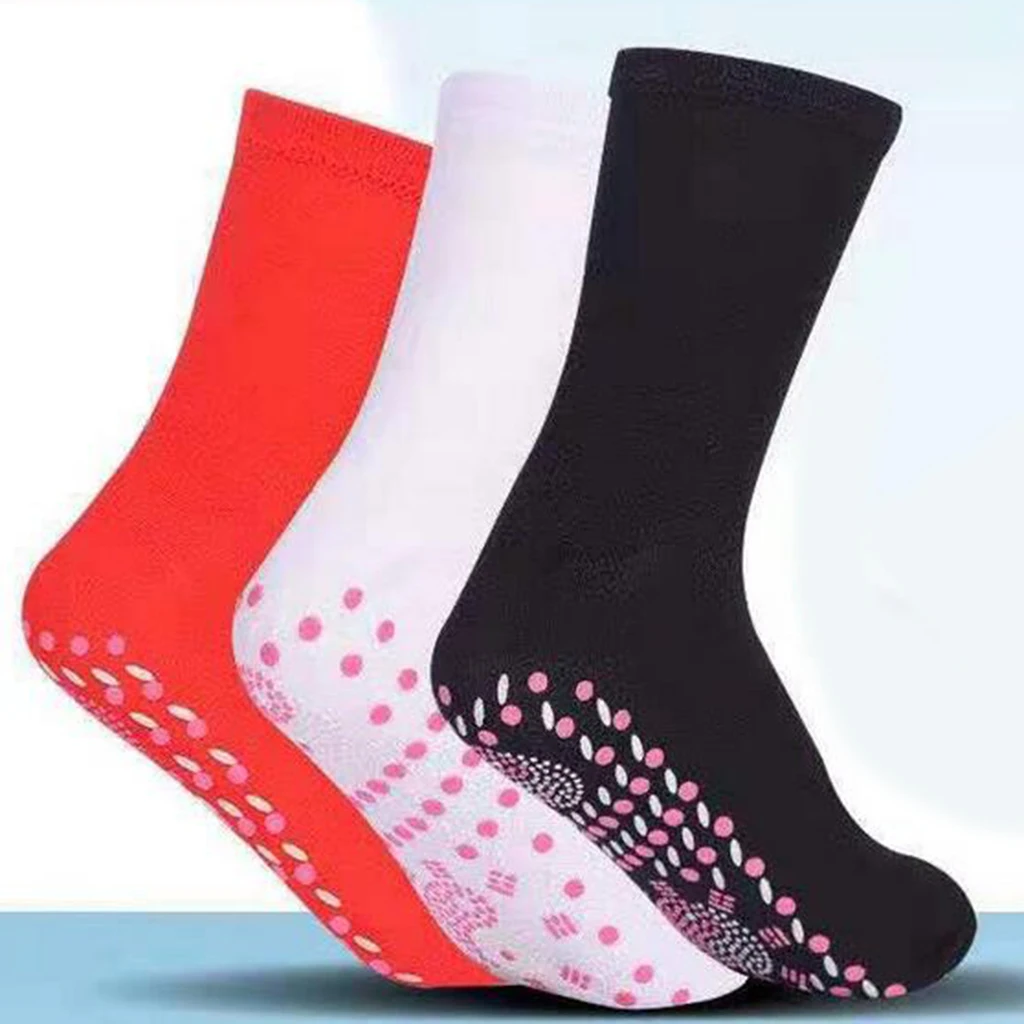 Self Heating Heated Socks For Women Men Help Warm Cold Feet Comfort Health Care Washable Socks Magnetic Therapy Soft Sports