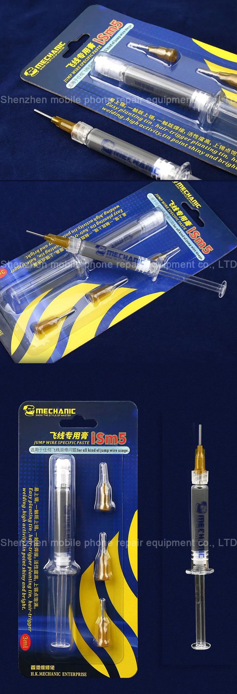 MECHANIC Fly line Jump Проволочный припой паста для всех видов скачка провода использования телефона отпечатков пальцев материнская плата ремонт флюс паста