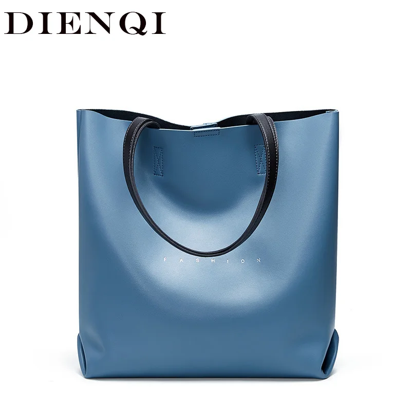 Модные брендовые сумки из натуральной кожи, женские вместительные сумки из воловьей кожи, большая дамская сумка ведро, синяя ручная сумка, женские хозяйственные сумки|Сумки с ручками|   | АлиЭкспресс - небесная коллекция