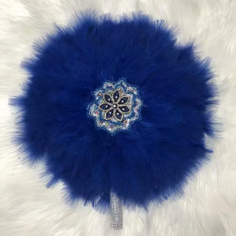 Eventail A Plumes Souples Pour Femmes Pour Fetes De Mariage Eventail A Main Nigerian Africain Avec Pierres Aliexpress