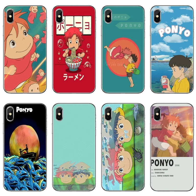 Ponyo Studio Ghibli Anime Accessories Phone Case For iPhone 12 Mini 11 Pro Max XS Max XR X 8 7 Plus 6 6S Plus 5 5S SE 2020 phone cases for iphone 7