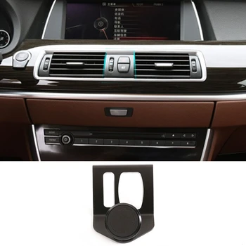

For BMW 5 Series GT F11 F10 F07 2011-2017 Aluminum Alloy Car Air Vent Mobile Phone Holder Interior Moulding Black