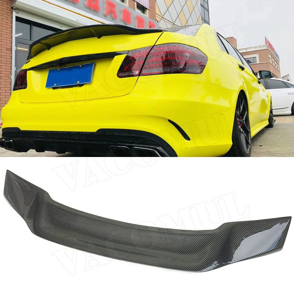

Carbon Fiber Rear Spoiler For Mercedez Benz E Class W212 E63 E200 E260 E300 E350 Sedan 4 Door 2010-2016 FRP Boot Trunk Wings