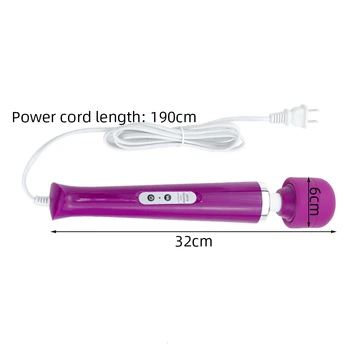 Powerful Magic Wand Vibrators Stimulate Clit Massager For Women 10 Vibrate Modes AV Stick Female Clitoris Massage (Non-charging) 4