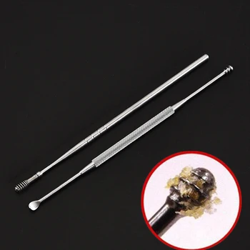 

Portable Stainless Steel Ear wax Cleaner Spiral/Spring Ear Pick Spoon Smart Ear Wax Removal Tools Wonder Soft Earpick Ear Care