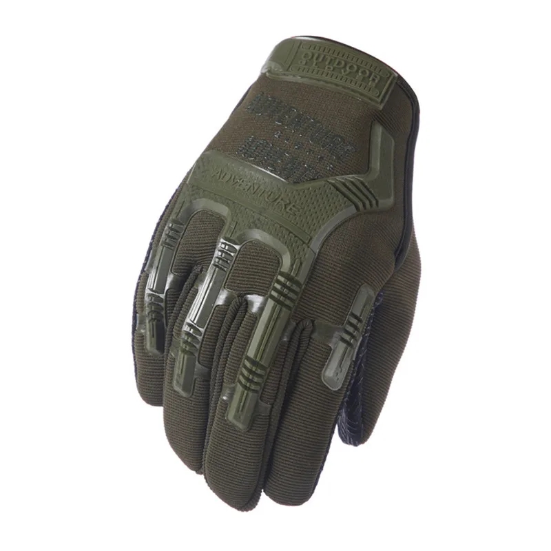 Army Combat Tactical Gloves Men Full Finger Olive Green Black Paintball Military Gloves SWAT Soldier Shoot Bicycle Mittens luva