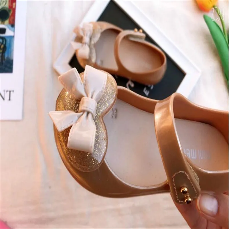 Mini Melissa/Новинка года; прозрачные сандалии для девочек; летние сандалии с короной; милые детские сандалии Melissa; пляжная обувь; обувь для малышей; 13-18 см