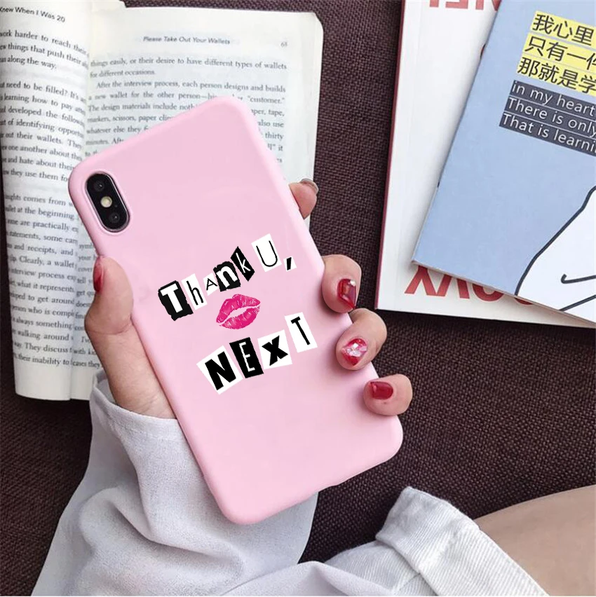 Спасибо следующий Ариана Гранде яркий цвет Женский чехол для iphone X 7 XS XR XSMAX 11 11Pro