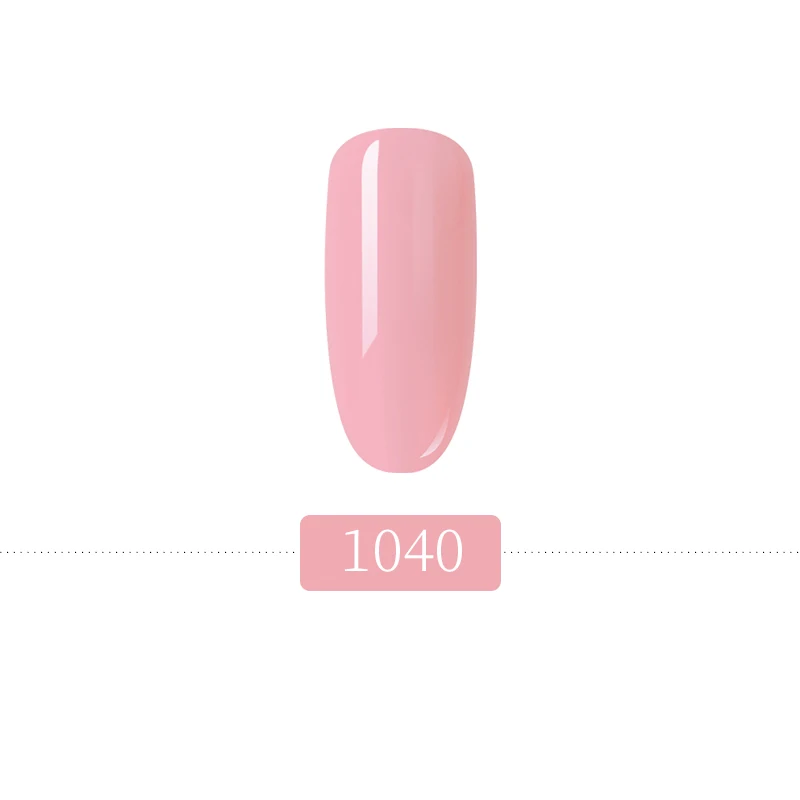 HNUIX 7,3 мл Краска гель лак розовый разноцветный Гель-лак для ногтей Набор лаков для самостоятельного маникюра верхняя основа пальто Hybird дизайн ногтей праймер - Цвет: 1040