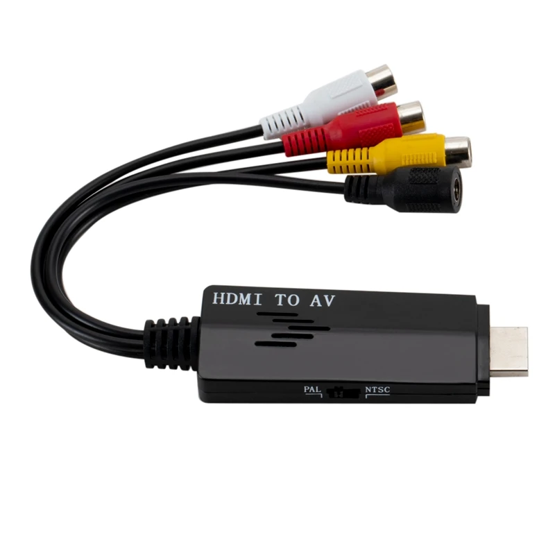 

HDMI to RCA Cable, HDMI to RCA Converter Adapter Cable, 1080P HDMI to AV 3RCA CVBs Composite Video Audio Supports for Chromecast