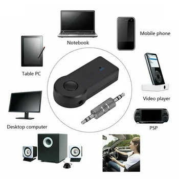

Bluetooth Receiver Transmitter Adapter USB Stereo Music Wireless Adapter 3.5mm Jack For Car AUX Audio Music Headphone Reciever