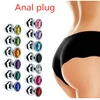 7Color S/M/L Sex Vibrator Stainless Steel Metal Anal Plug Sex Toys for Adults Bondage Restraints Women Men Gay Butt Plug 1
