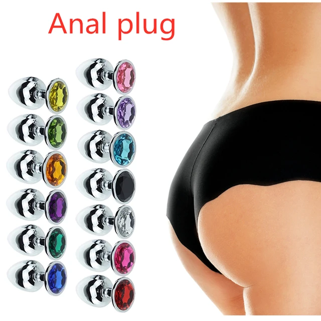 3 Different Size S M L Stainless Steel Metal Anal Plug Sex Toys for Adults Bondage
