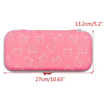 

Cute Cat Claw Pattern Storage Bag Portable Carrying Case for Switch Game Console