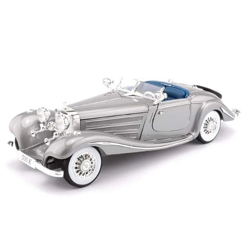 1:18 Шкала металла Diecasts из печати 500K классический винтажный 1936 автомобиль Ретро Грузовик Авто модель автомобиля Модель игрушки для детей автомобиль - Цвет: Grey
